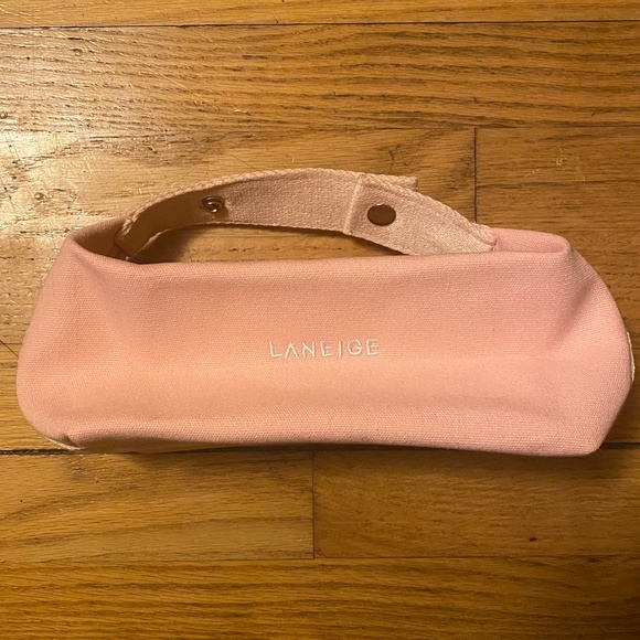 LANEIGE Pink Carryall Pouch Bag NEW - Picture 2 of 2